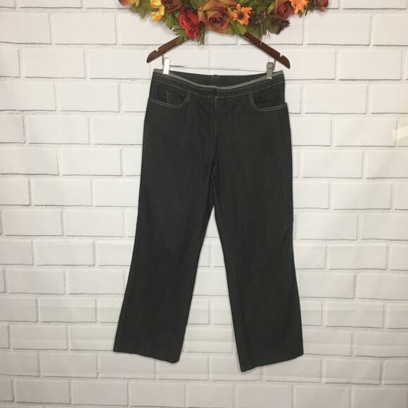 Worth Black Denim Jean 5 Pocket Construction Pants Size 6 - Picture 2 of 6